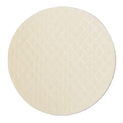 Schwammtuch-Untersetzer *N250* ca. Ø 120mm -weiss--